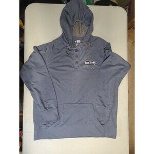 Seattle Seahawks Gray Hooded Lightweight Sweatshirt Hoody XLarge(BB35)